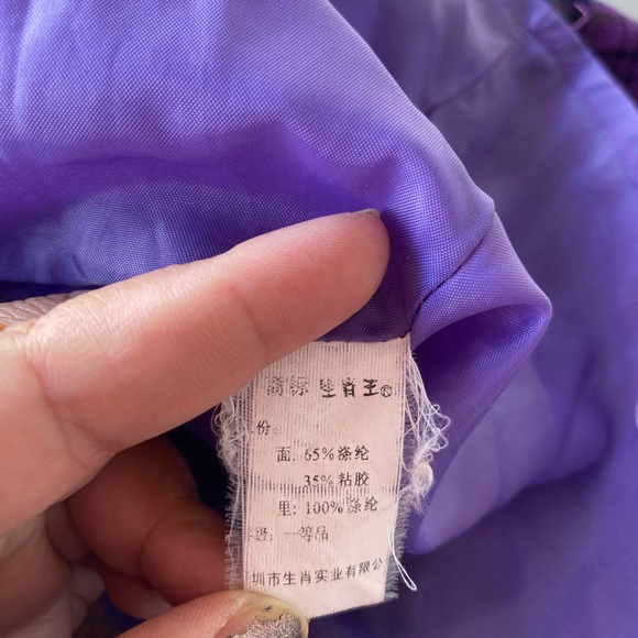 Y2K Purple & Gray Plaid Skirt - Picture 5 of 6